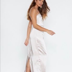 NEVER WORN Nasty Gal Satin Dress